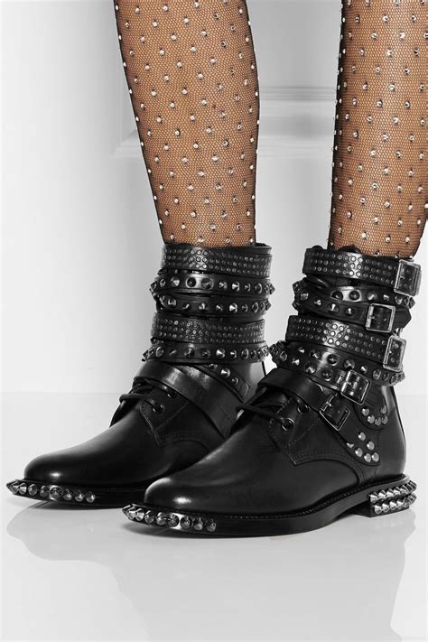 ysl ankle boots studded|yves saint laurent boots sale.